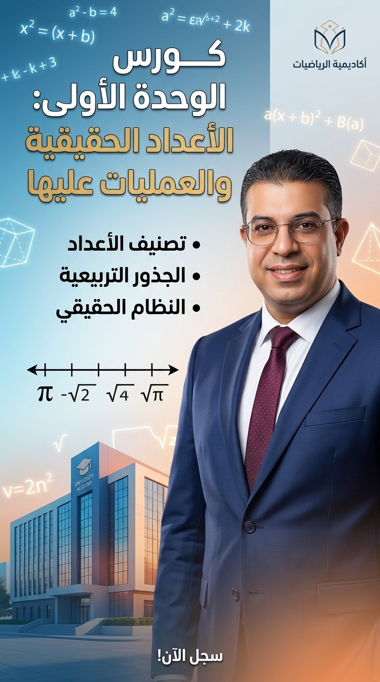 الاعداد الحقيقيه والعمليات عليها