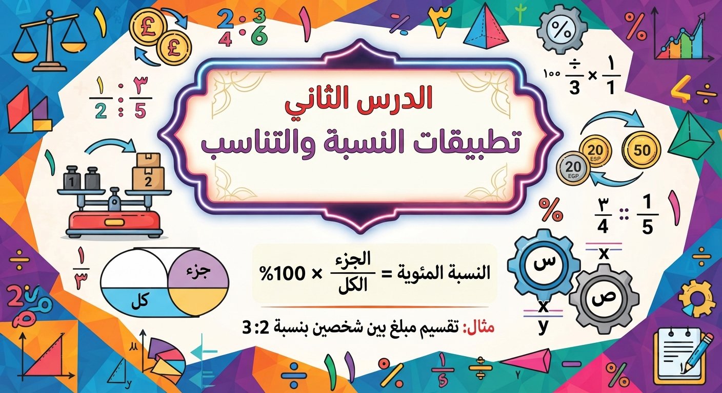 تطبيقات النسبه والتناسب